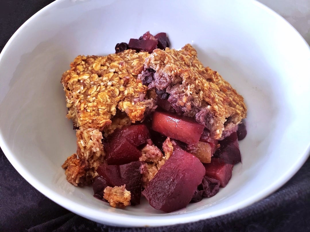 Apple Blueberry Oat Crisp
