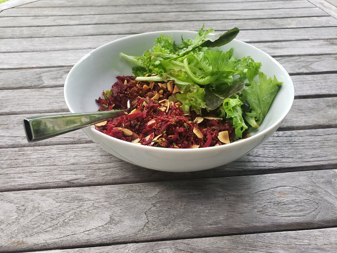 Balsamic Beetroot & Broccoli Quinoa Salad