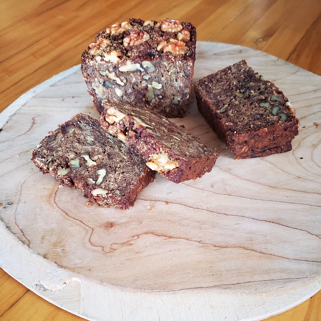 Banana Date Teff Bread sliced