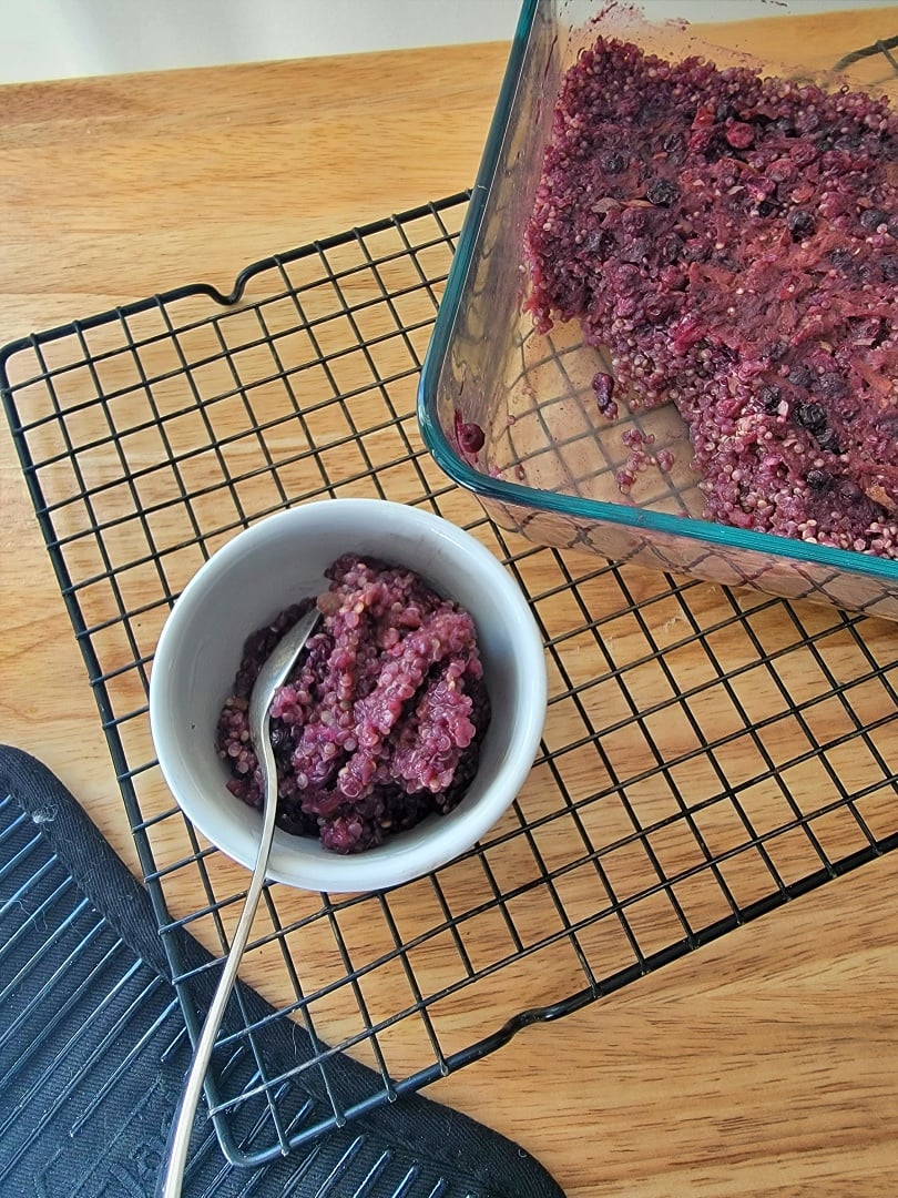 Blueberry & Apple Baked Quinoa