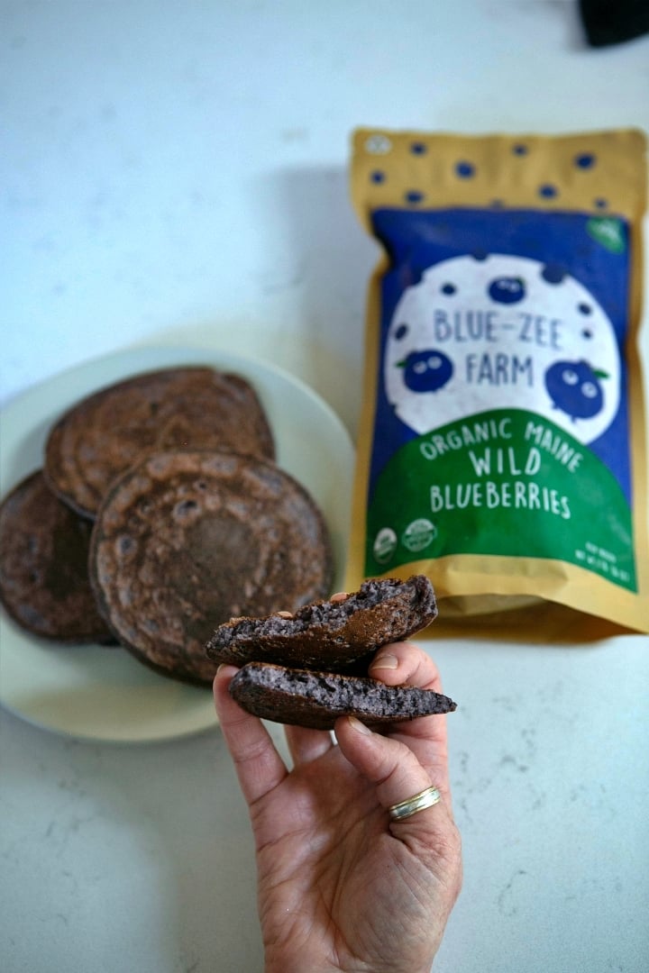 Blueberry Pancakes + Blueberries Maine