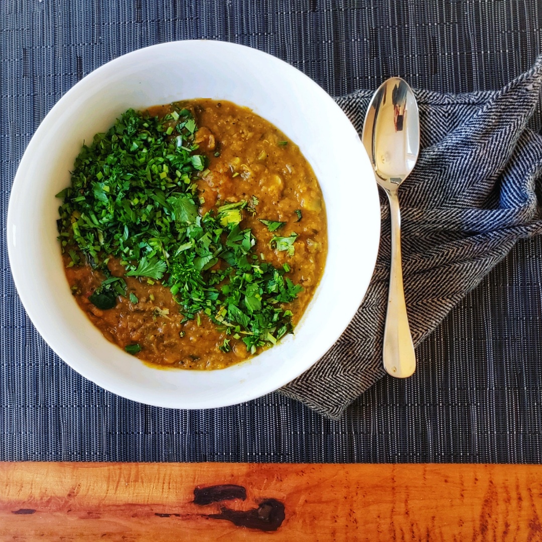 Cardamom Spiced Lentils & Spinach