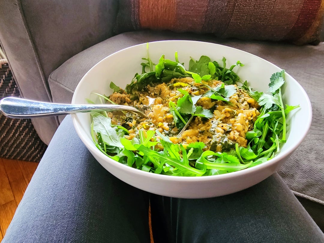 Cauliflower Red Lentil Kale Daal