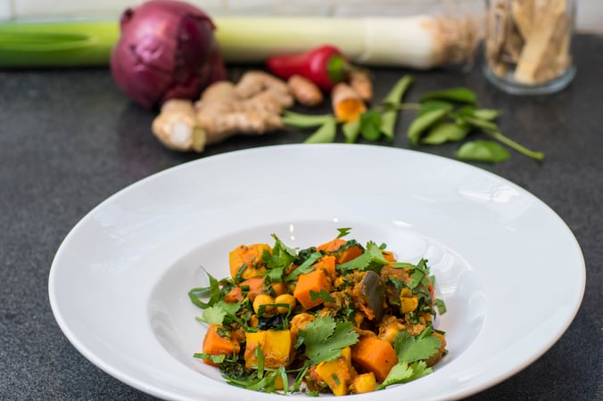 Chickpea, Kale and Vegetable Curry