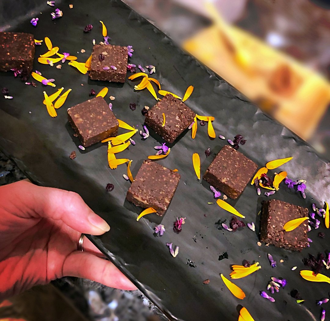 Chocolate Sunseed Walnut Truffles