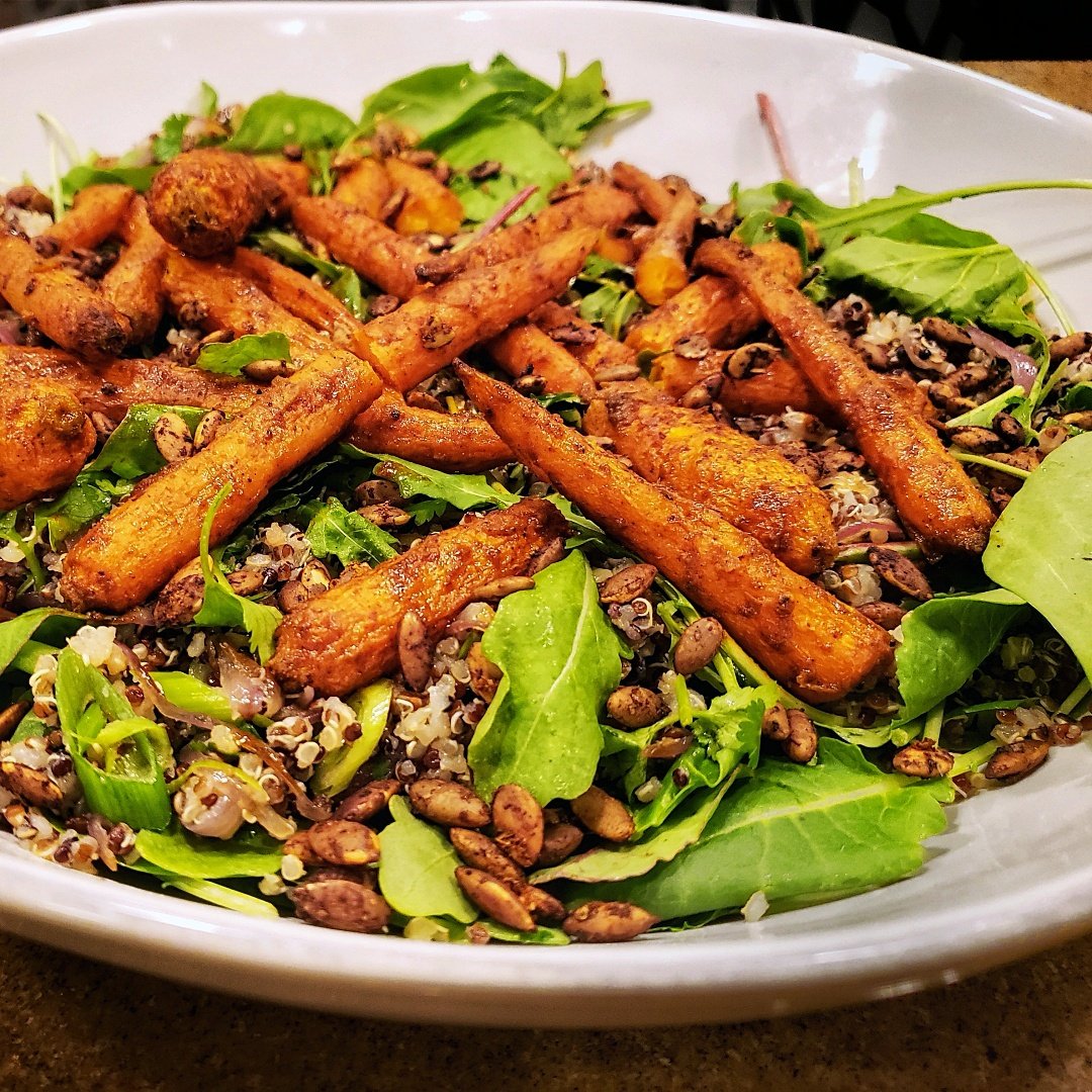 Harissa Roasted Carrot Quinoa