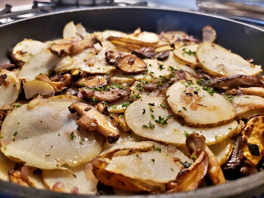 Potato Mushroom Frittata