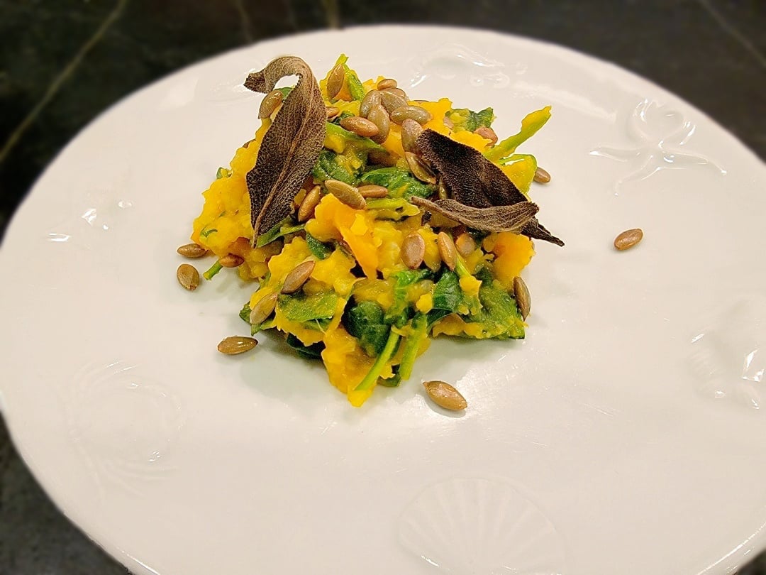 Pumpkin Risotto Plated