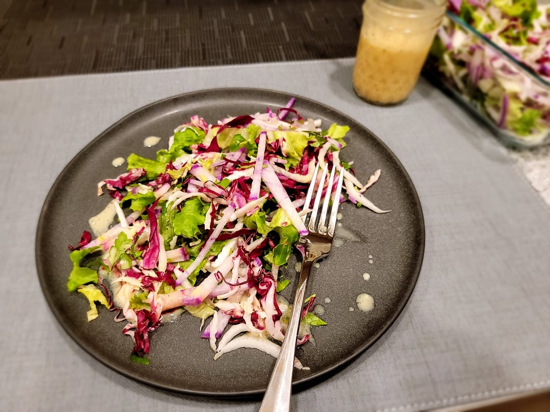Radish, Radicchio & Lettuce Salad