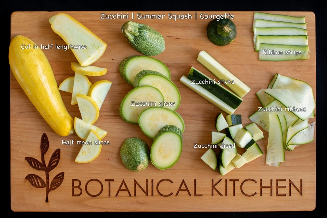 Zucchini Knife Skills Board