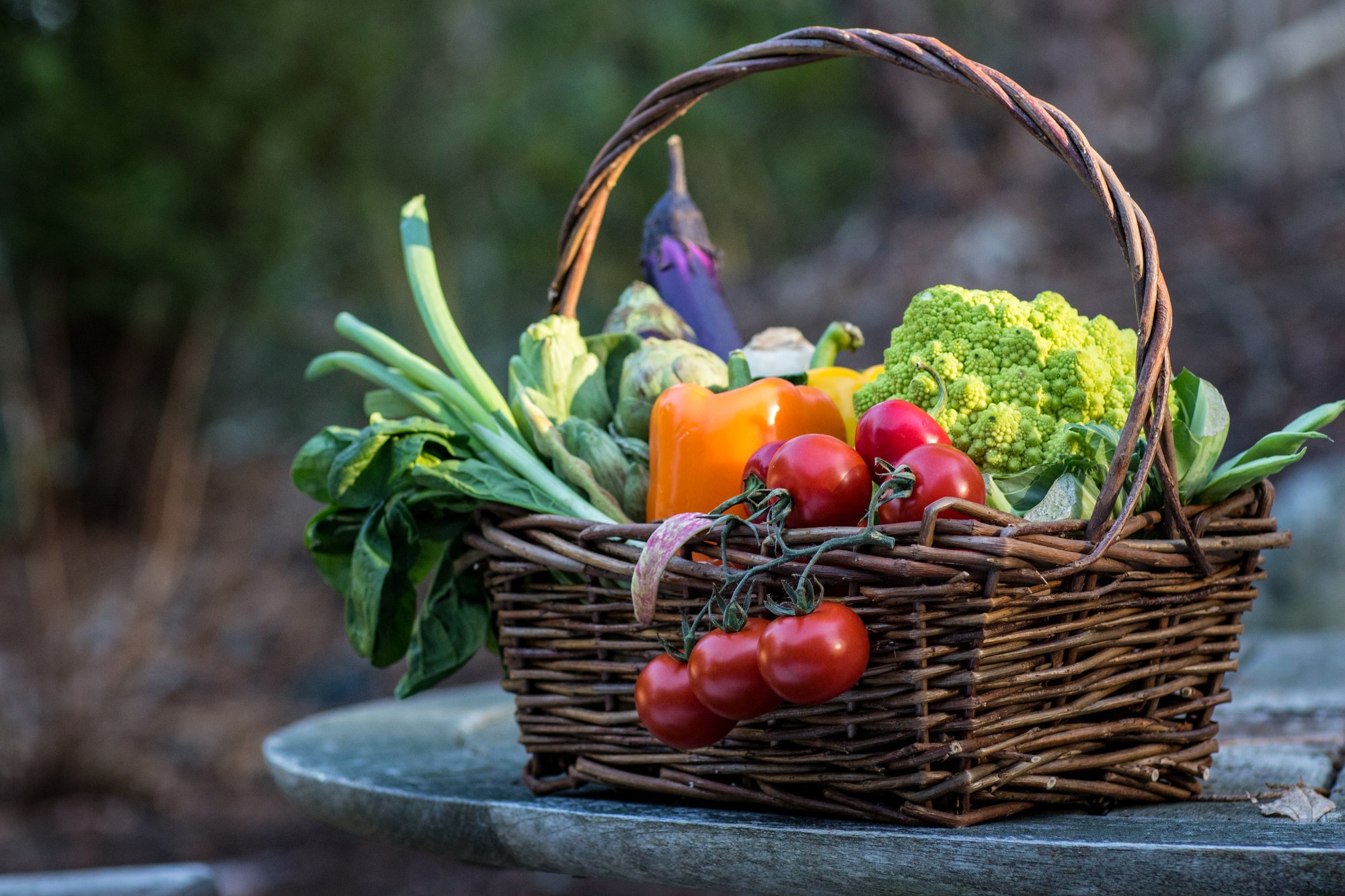 basket of veg photo finish