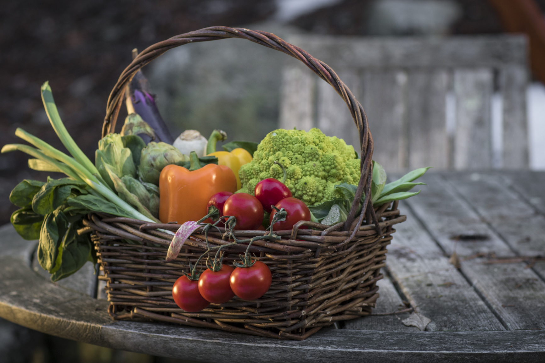 Whole foods vegetables basket